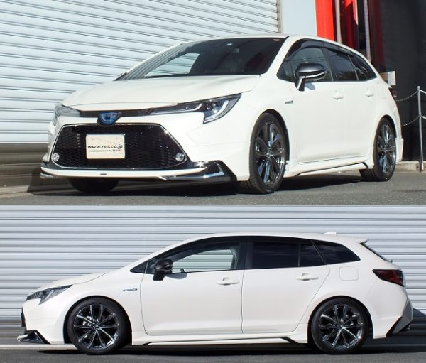 RS-Rダウンサス カローラツーリング ZWE214W/4WD R1/10～R4/9 ハイブリッド ダブルバイビー T585D - 画像 (2)