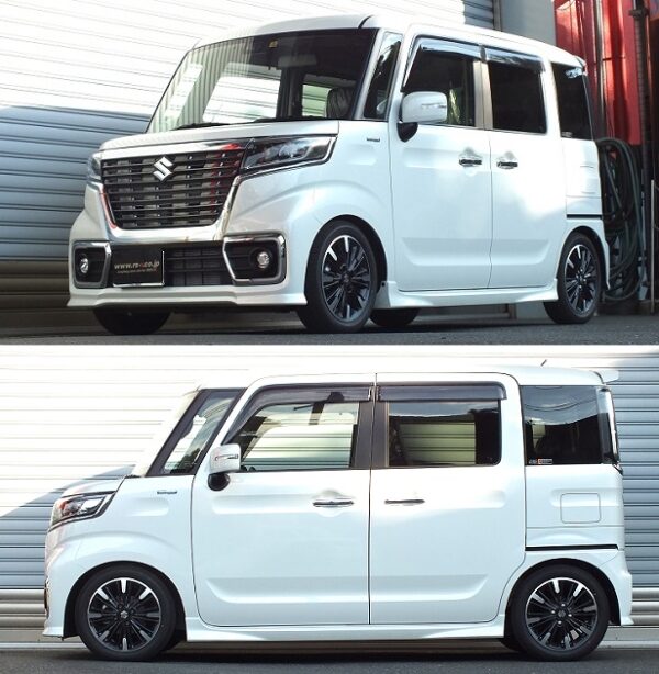 RS-R Best☆i C&K車高調 スペーシアカスタム MK53S/4WD H29/12～ ハイブリッドＸＳターボ BICKS192M - 画像 (2)