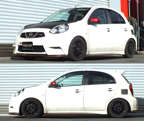 RS-R Best☆i C&K車高調 マーチ K13改/FF H25/12～ ニスモＳ BICKN009M - 画像 (2)