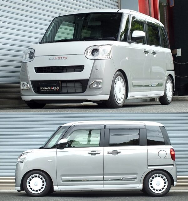 RS-R Best☆i C&K車高調 ムーヴキャンバス LA850S/FF ノンターボ R4/7～ ストライプスＧ BICKD153M - 画像 (2)