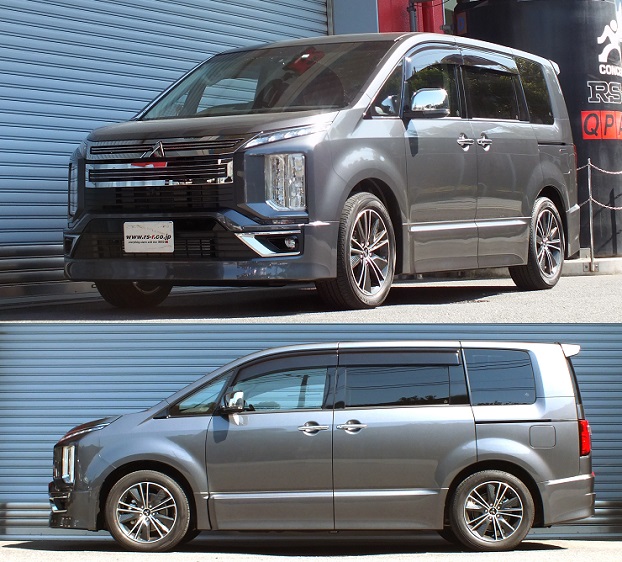 RS-R Ti2000ダウンサス デリカD:5 CV1W/4WD H31/2~R7/12 アーバンギア G 7人乗り B636TW - 画像 (2)