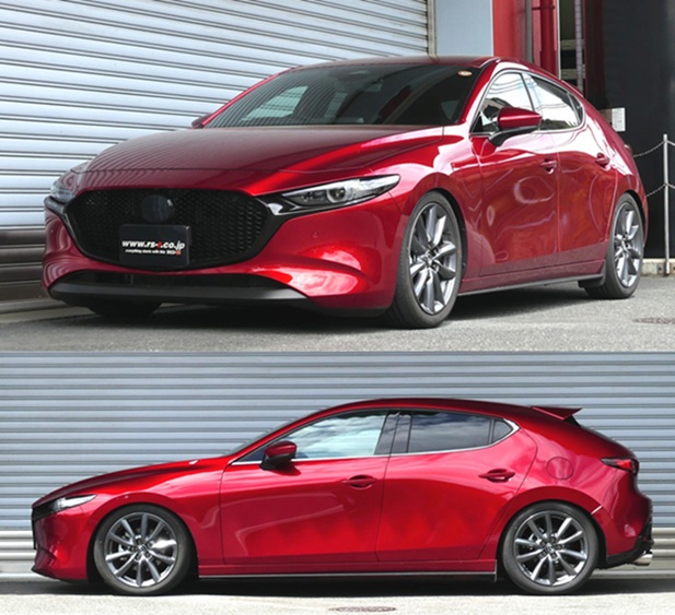 RS-R Basic-i車高調 MAZDA3ファストバック BPFJ3R/FF R6/8~ 20S ツーリング BAIM150M - 画像 (2)