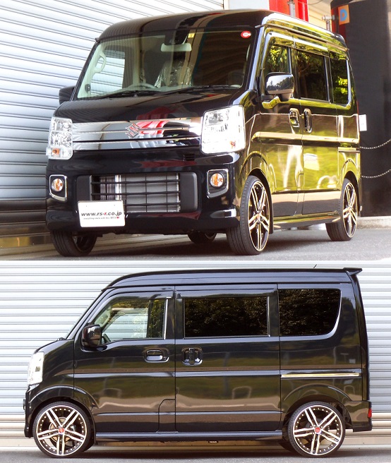 RS-R Ti2000ダウンサス エブリイワゴン DA17W/4WD H27/2~R8/4 PZターボ S650TW - 画像 (2)