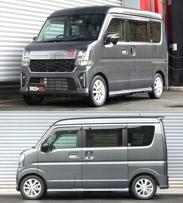 RS-Rダウンサス エブリイワゴン DA18W/4WD R8/5~ PZターボスペシャル ハイルーフ S650W - 画像 (2)